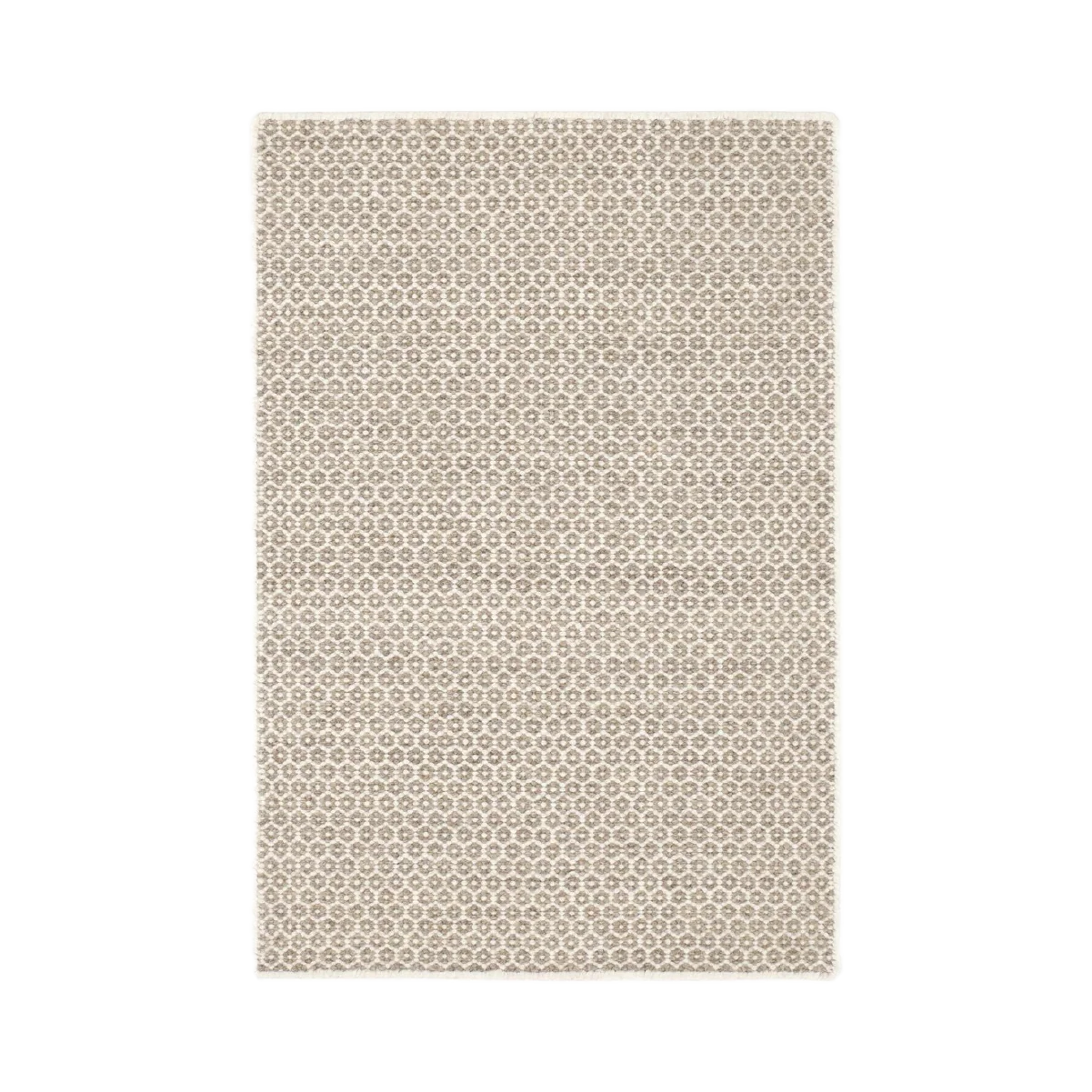 Honeycomb Handwoven Wool Rug - Natural