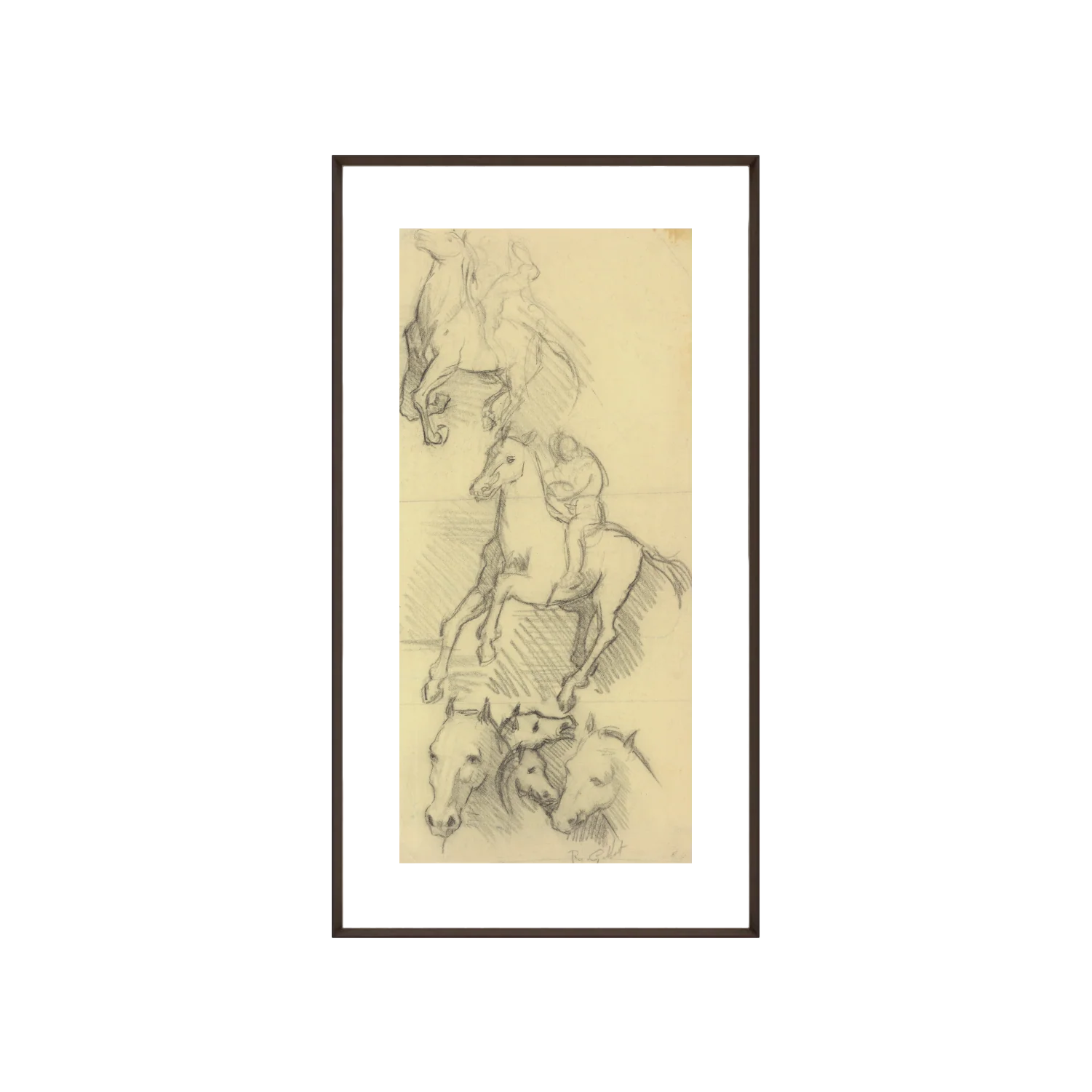 Horseback - Unframed Art Print