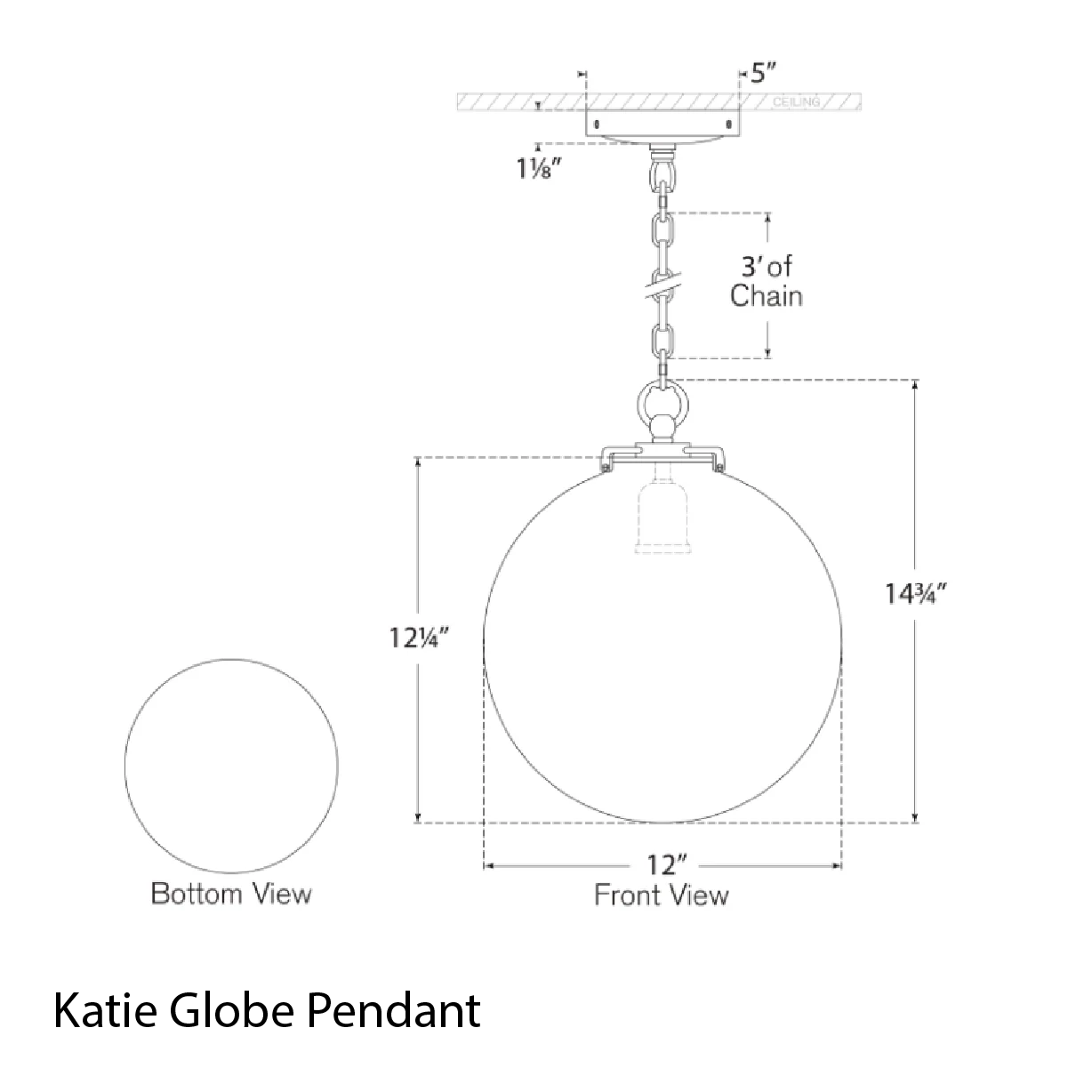 Katie Globe Pendant - Image 8