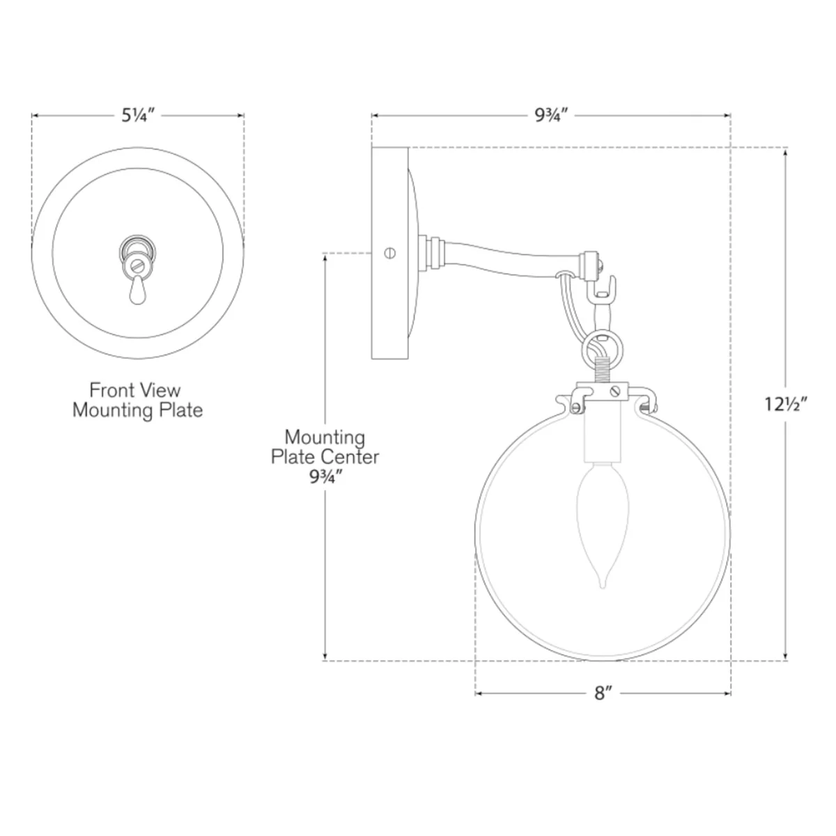 Katie Globe Sconce - Image 7