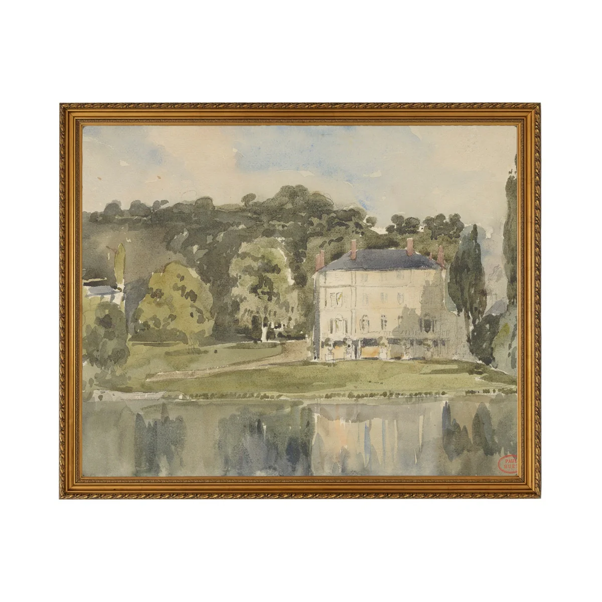 Lake Château - Unframed Art Print