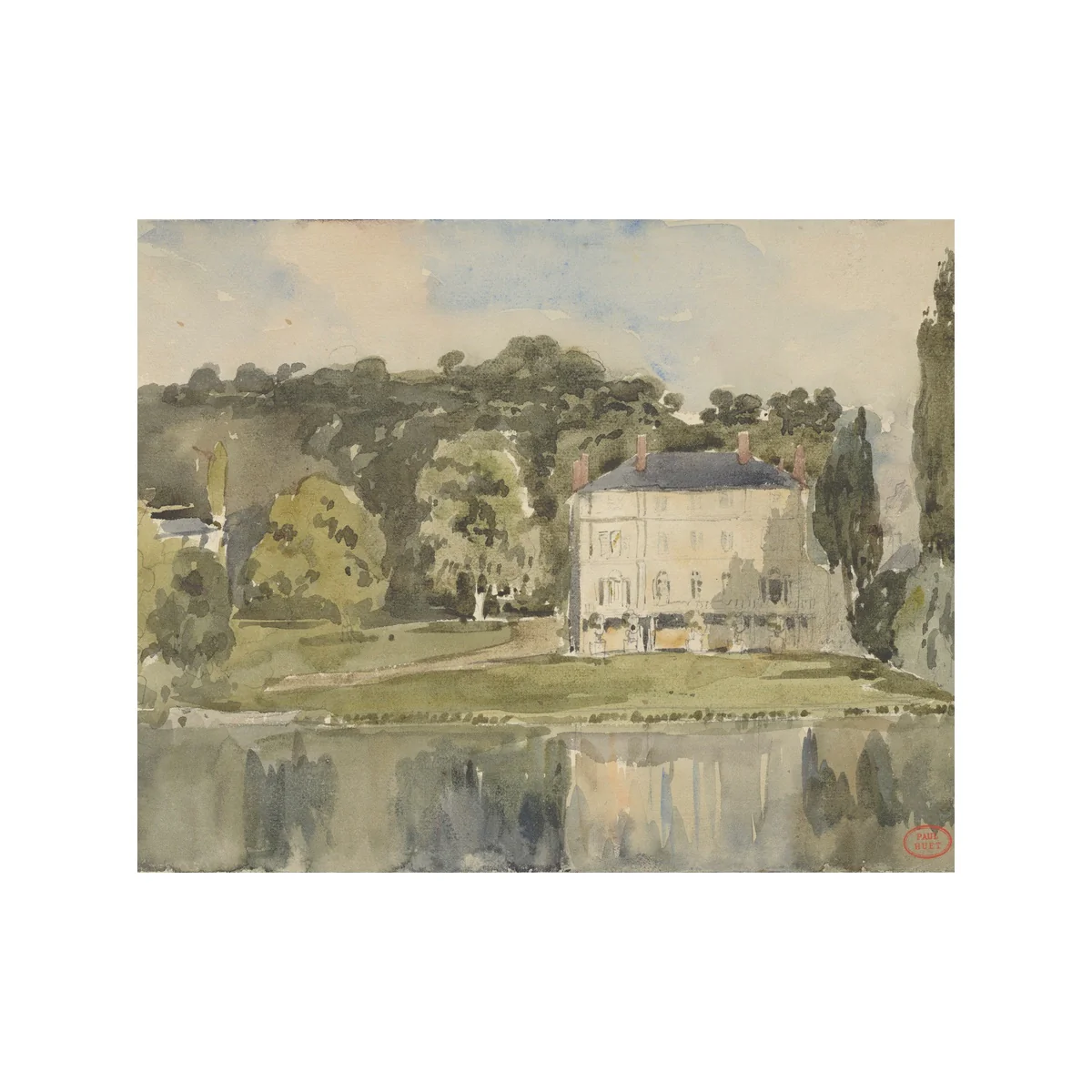 Lake Château - Unframed Art Print - Image 2