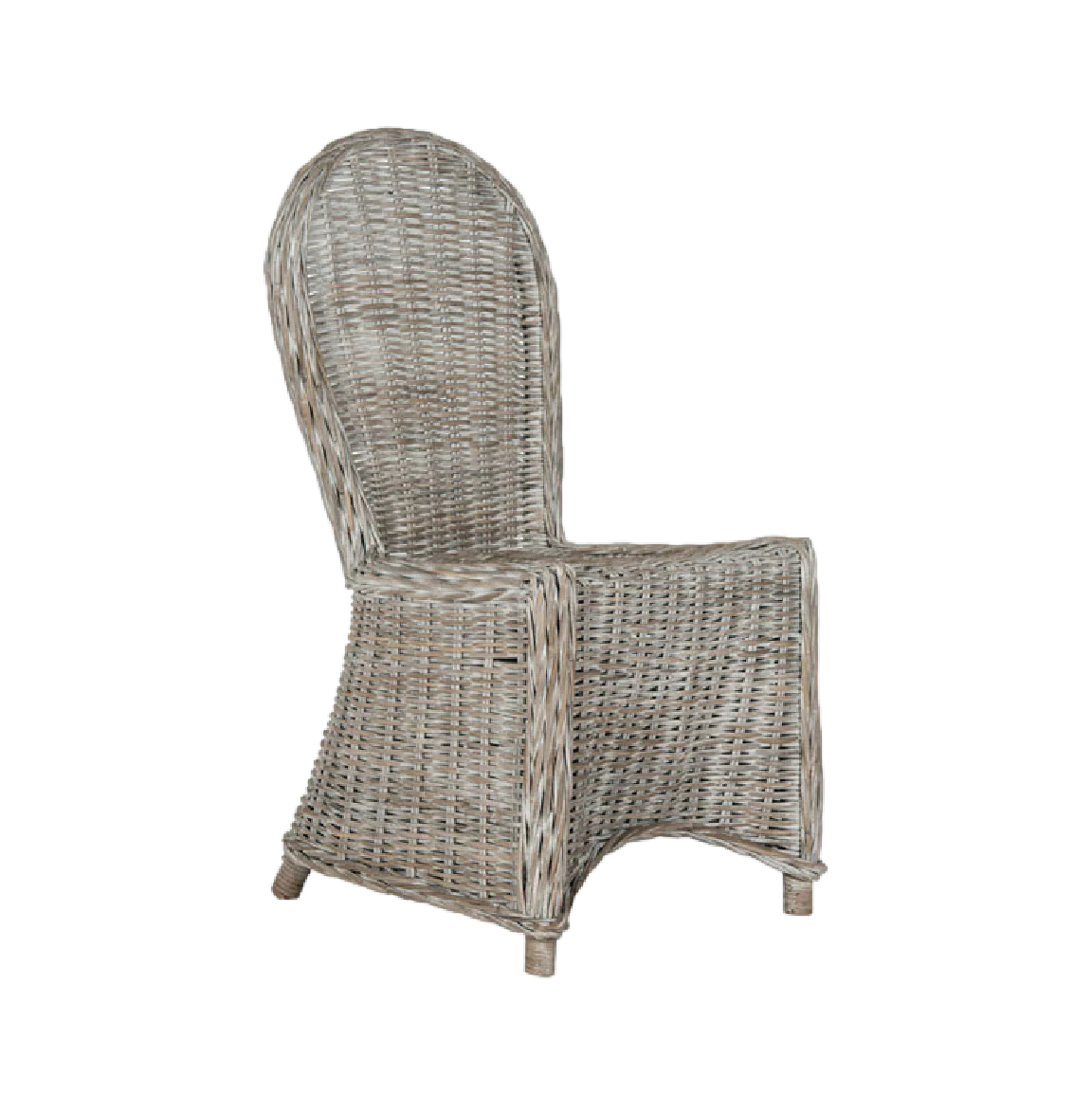 Laney Woven Rattan Chair - Set of Two - Image 3