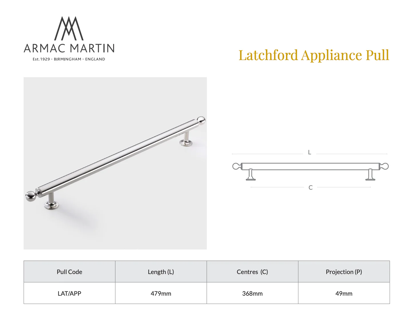Latchford Appliance Pull - Image 4