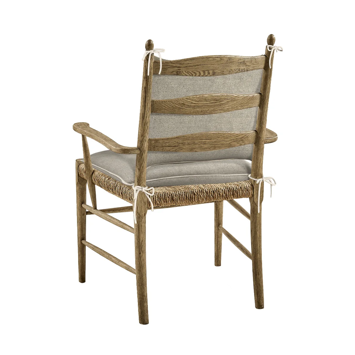 Layton Ladder Back Arm Chair - Chestnut - Image 2