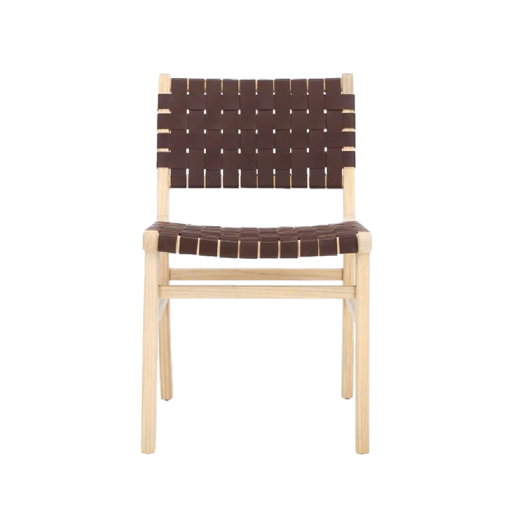 Lea Dining Chair in Cognac - Set of 2