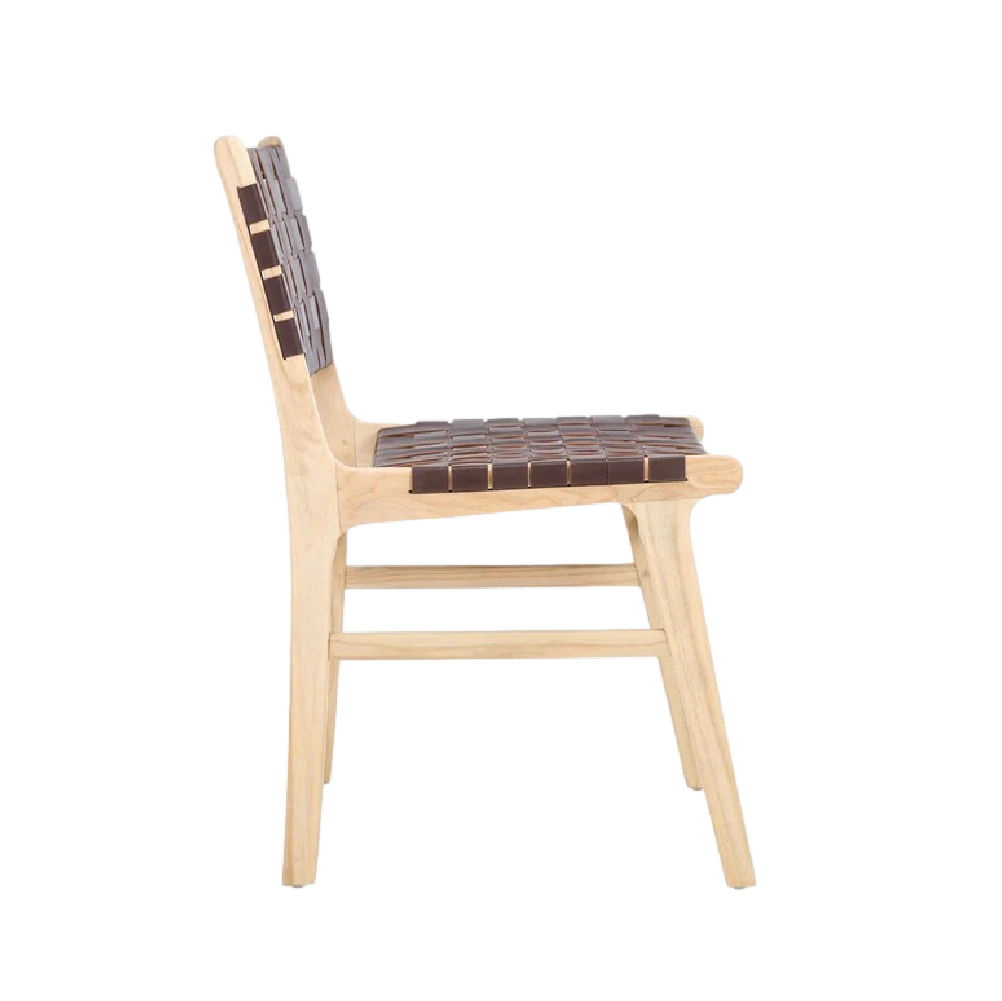 Lea Dining Chair in Cognac - Set of 2 - Image 3