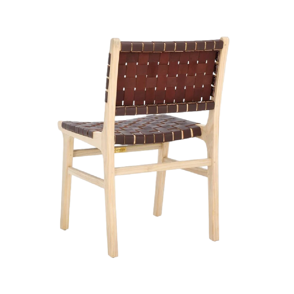 Lea Dining Chair in Cognac - Set of 2 - Image 4