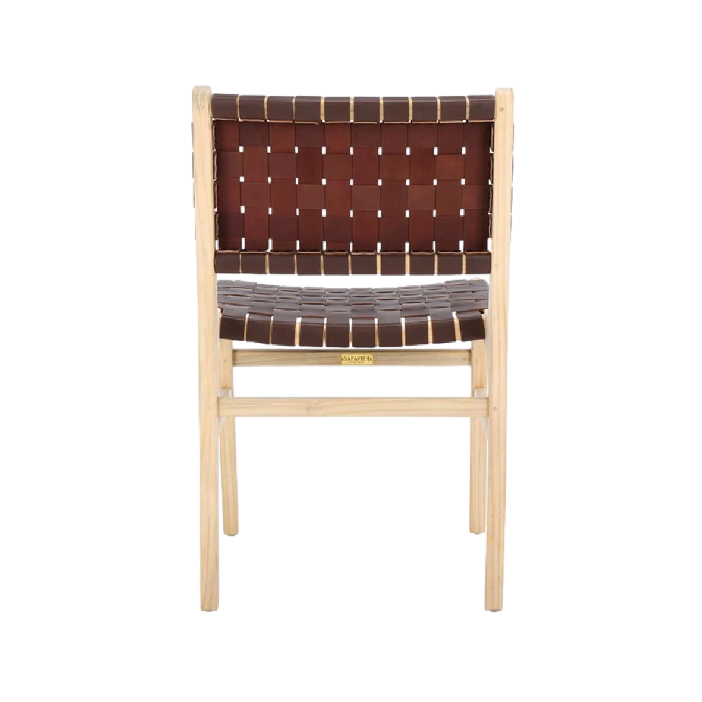 Lea Dining Chair in Cognac - Set of 2 - Image 5