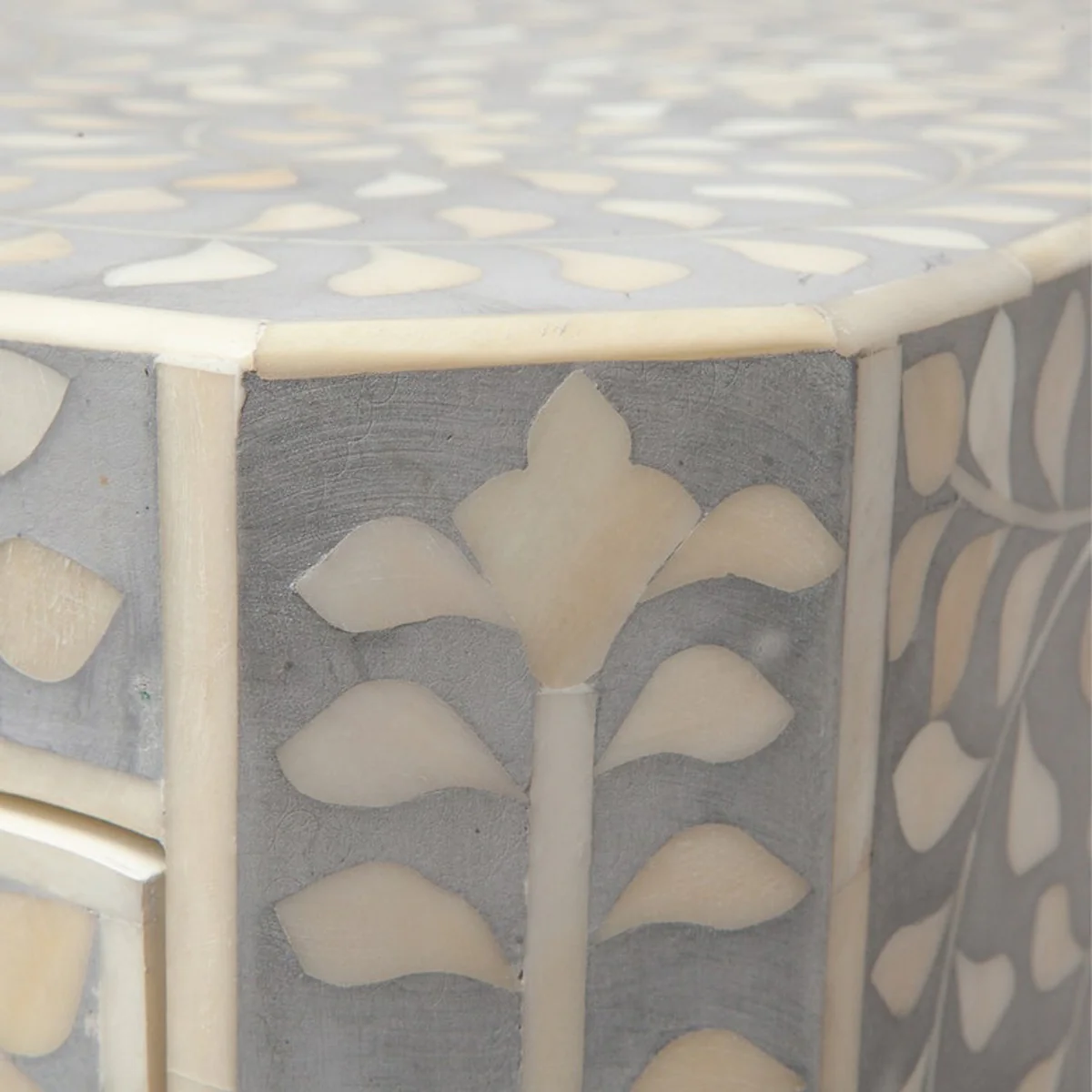 Lexi Double Nightstand in Grey - Image 3