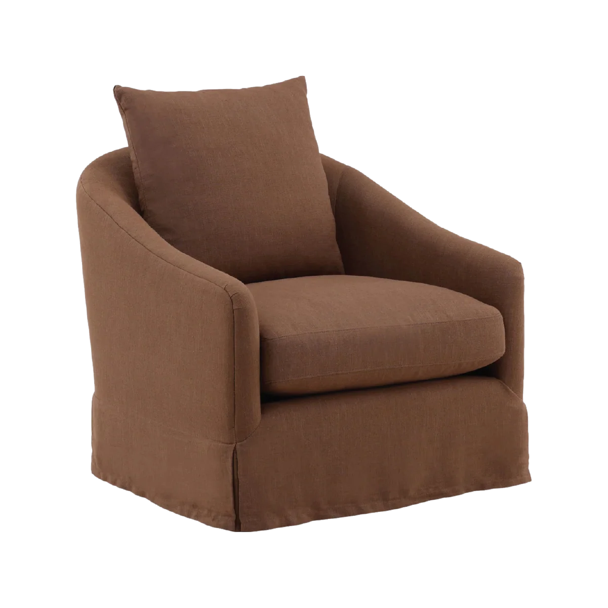 London Swivel Chair - Brown - Image 2