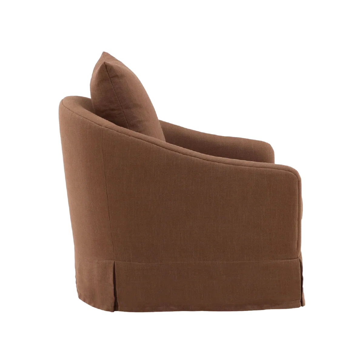 London Swivel Chair - Brown - Image 3