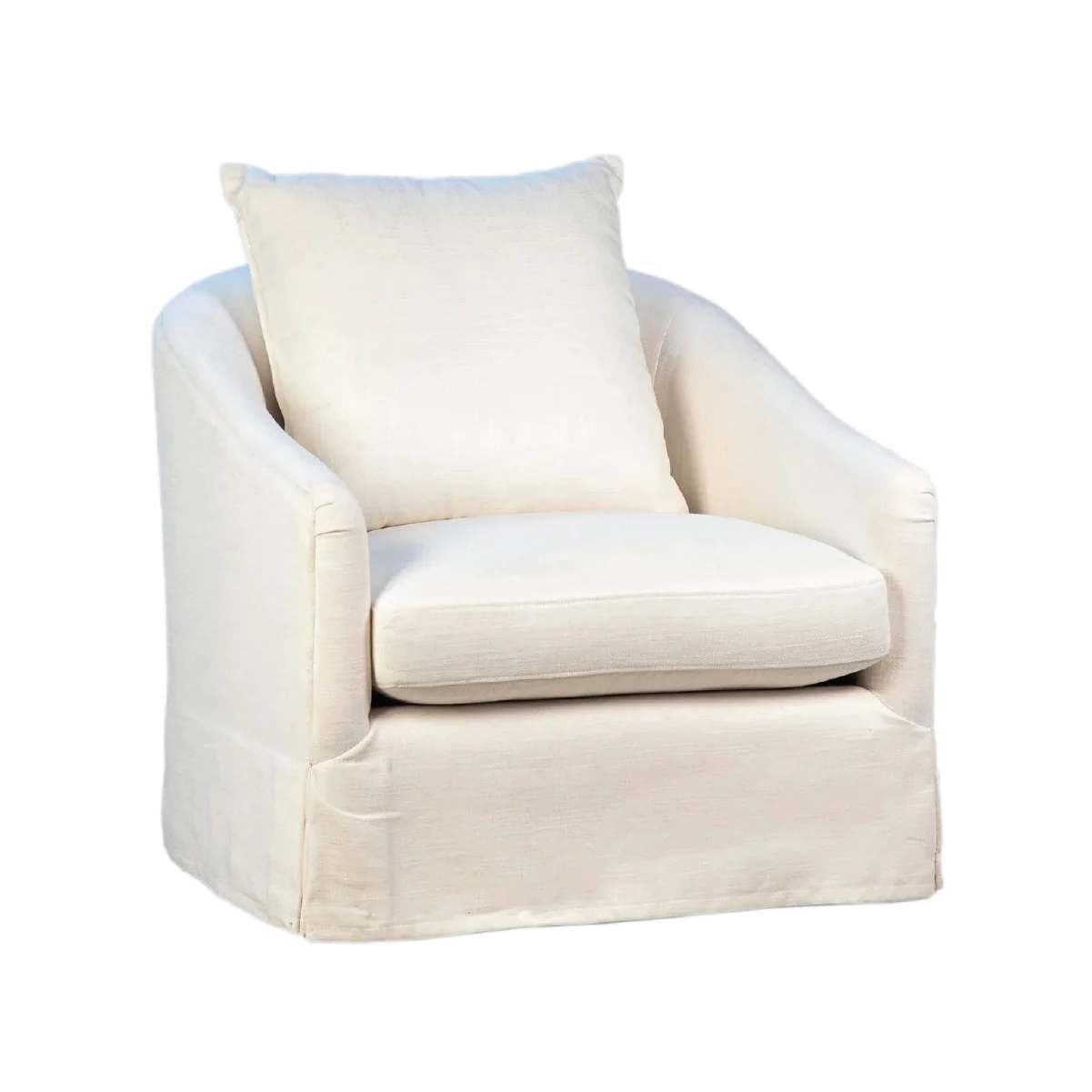 London Swivel Chair - White - Image 2