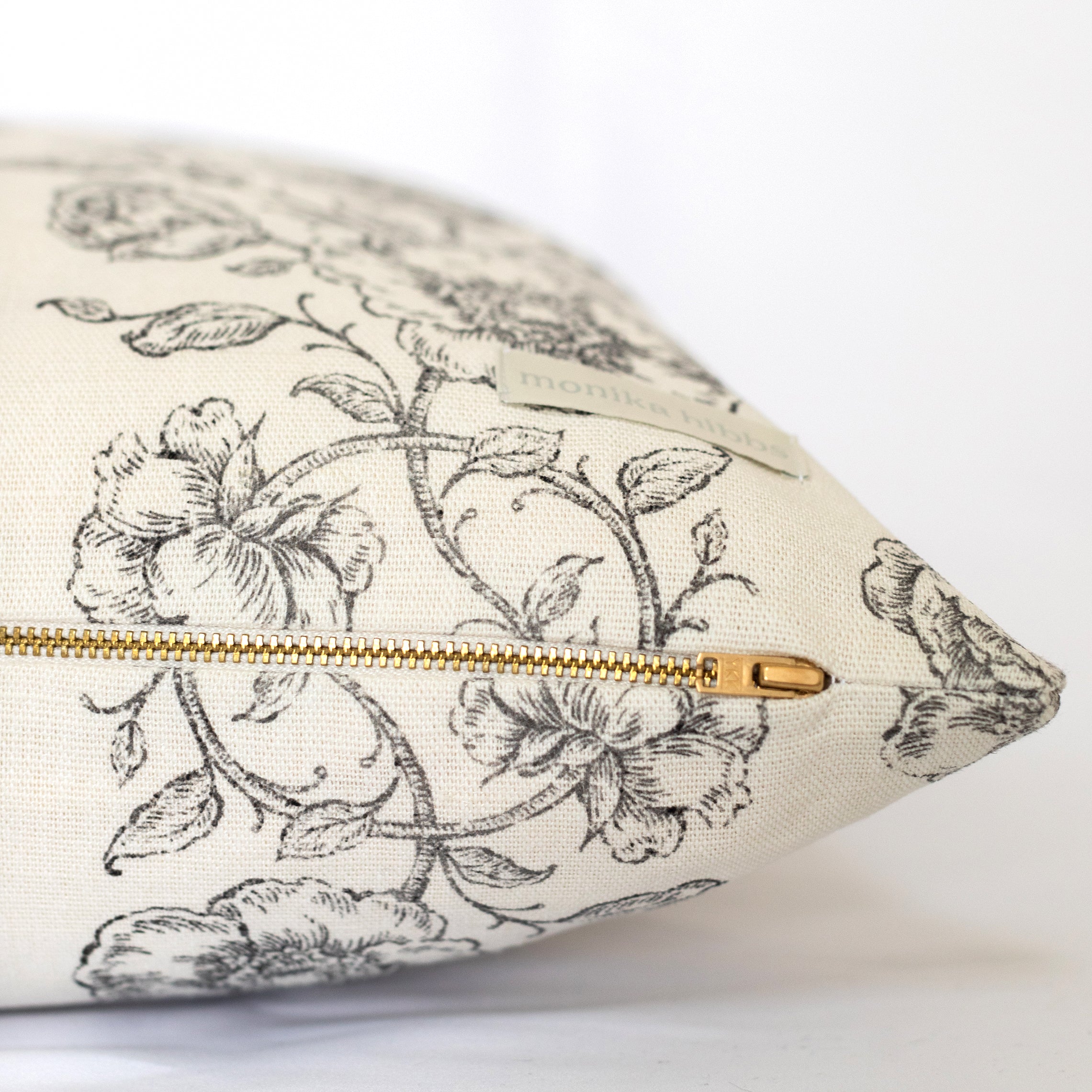 Mabel Pillow Cover - Charcoal - Image 2