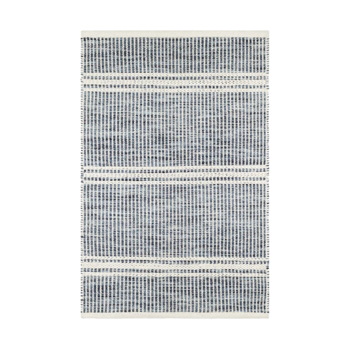 Malta Handwoven Wool Rug - Blue