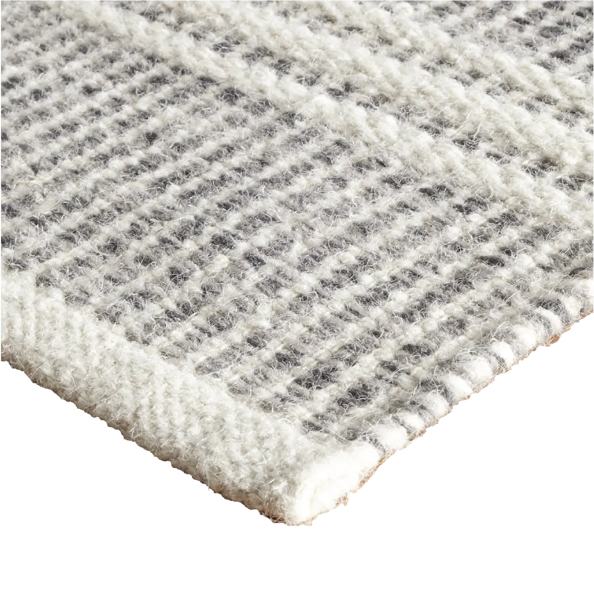 Malta Handwoven Wool Rug - Grey - Image 2