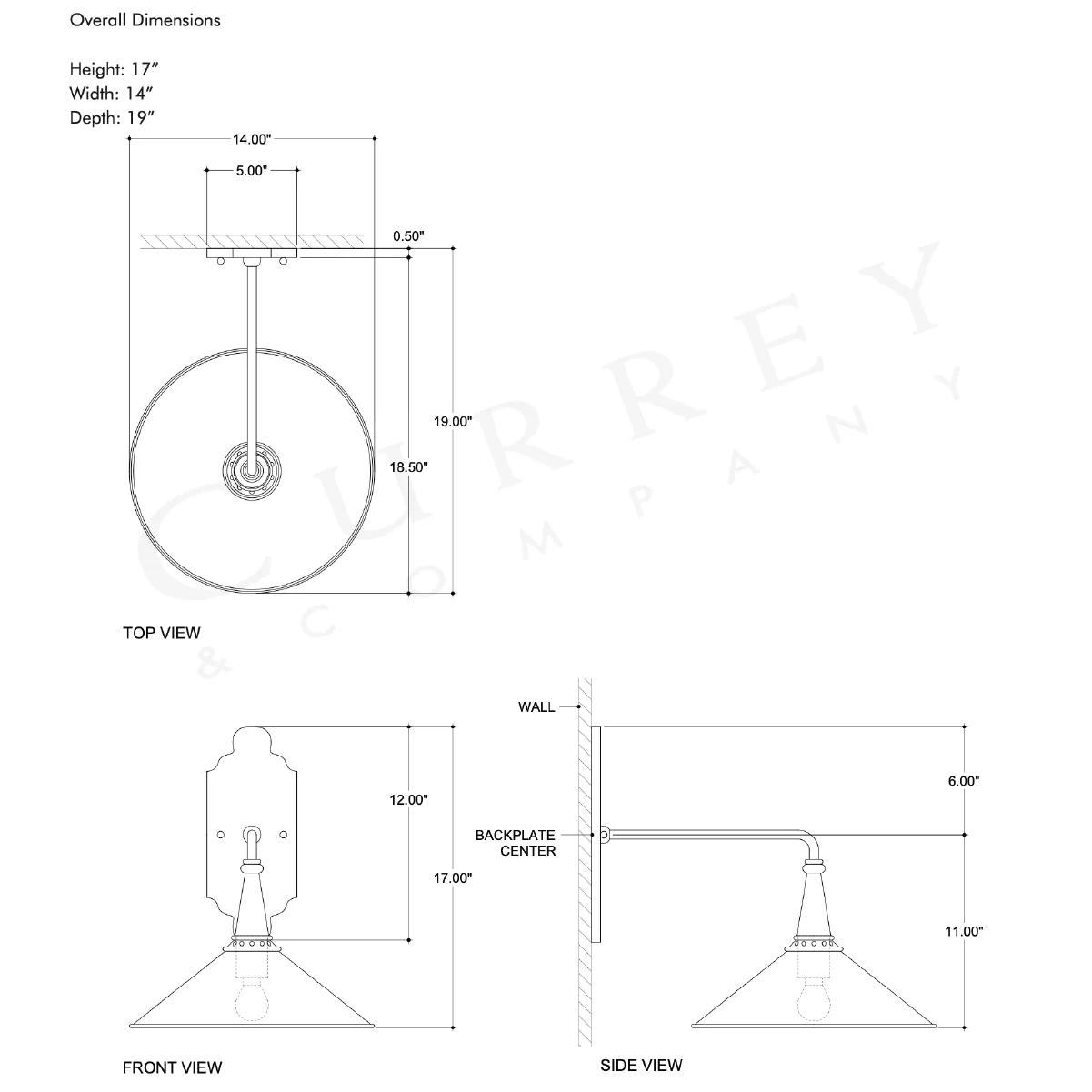 Manuscript Black Wall Sconce - Image 3