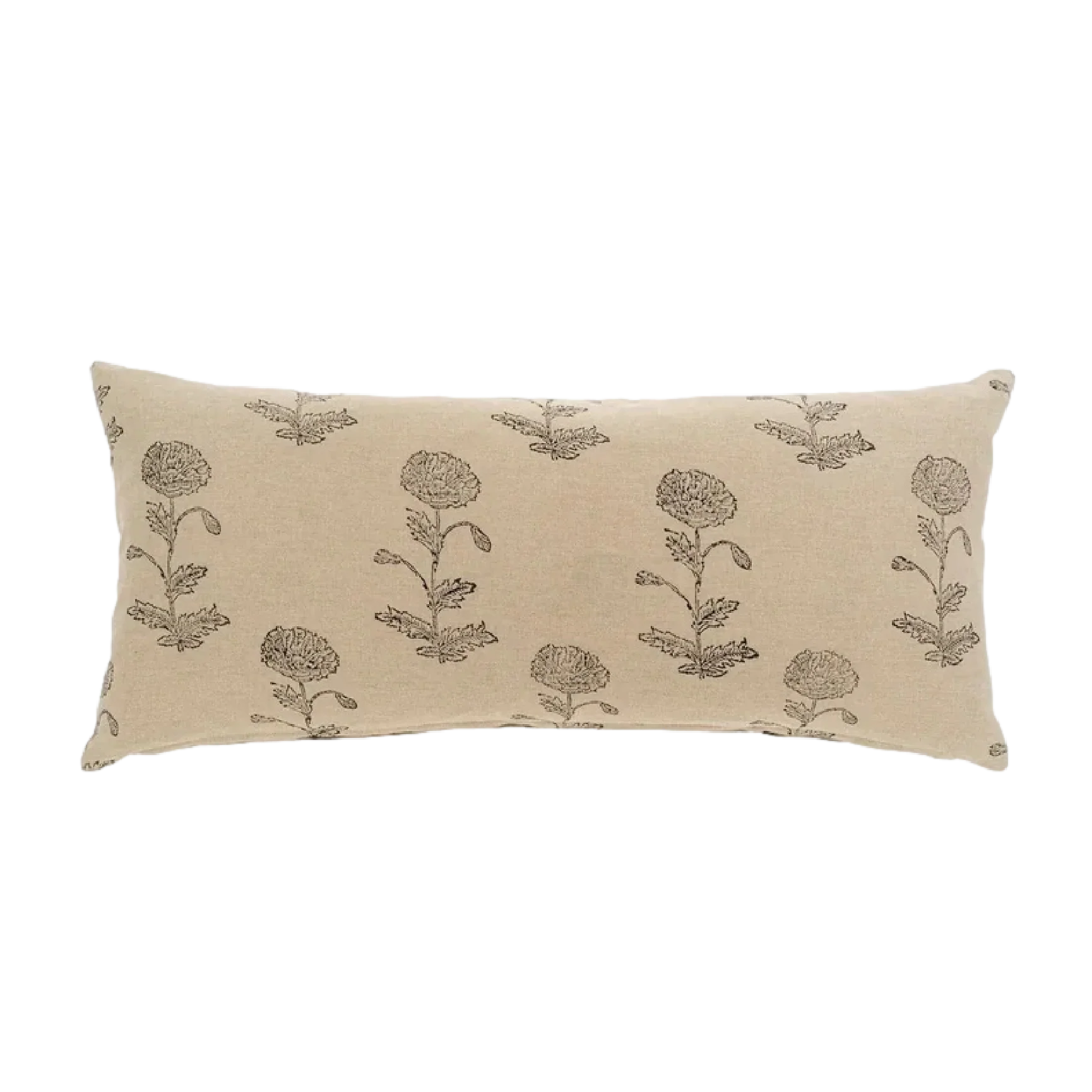 Marigold Block Print Pillow - 31" x 14"