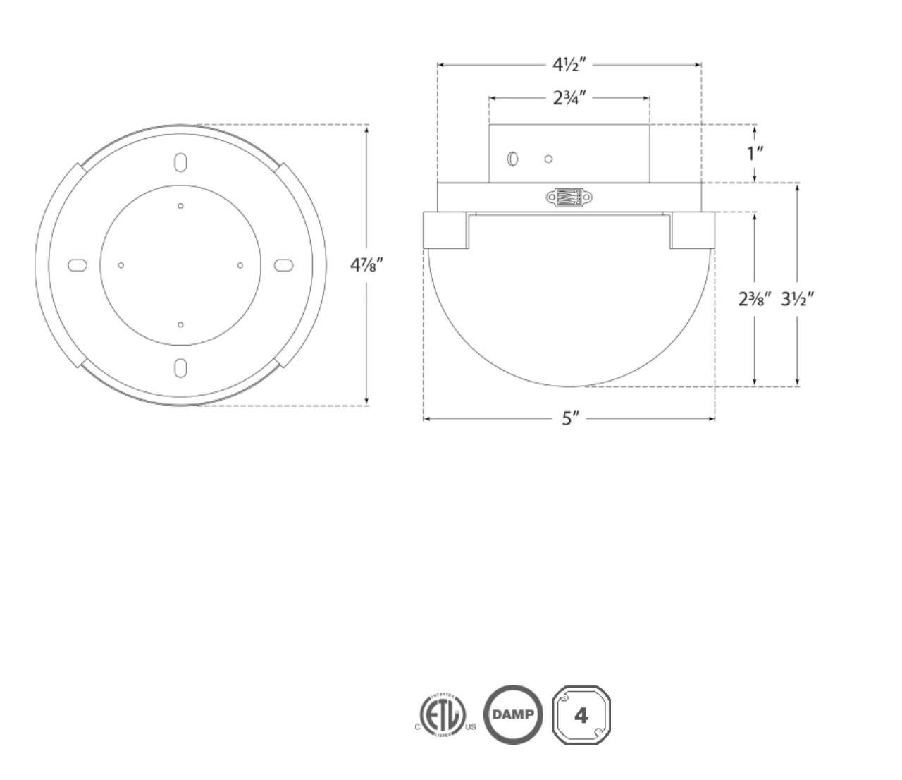 Melange Solitaire Flush Mount - Image 5