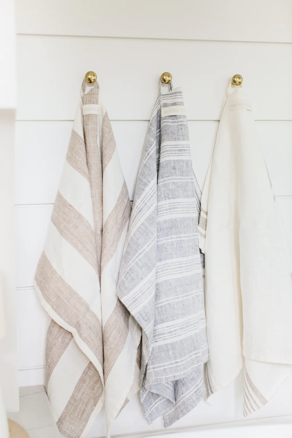MH Tea Towel - Denim Ticking Stripe - Image 3