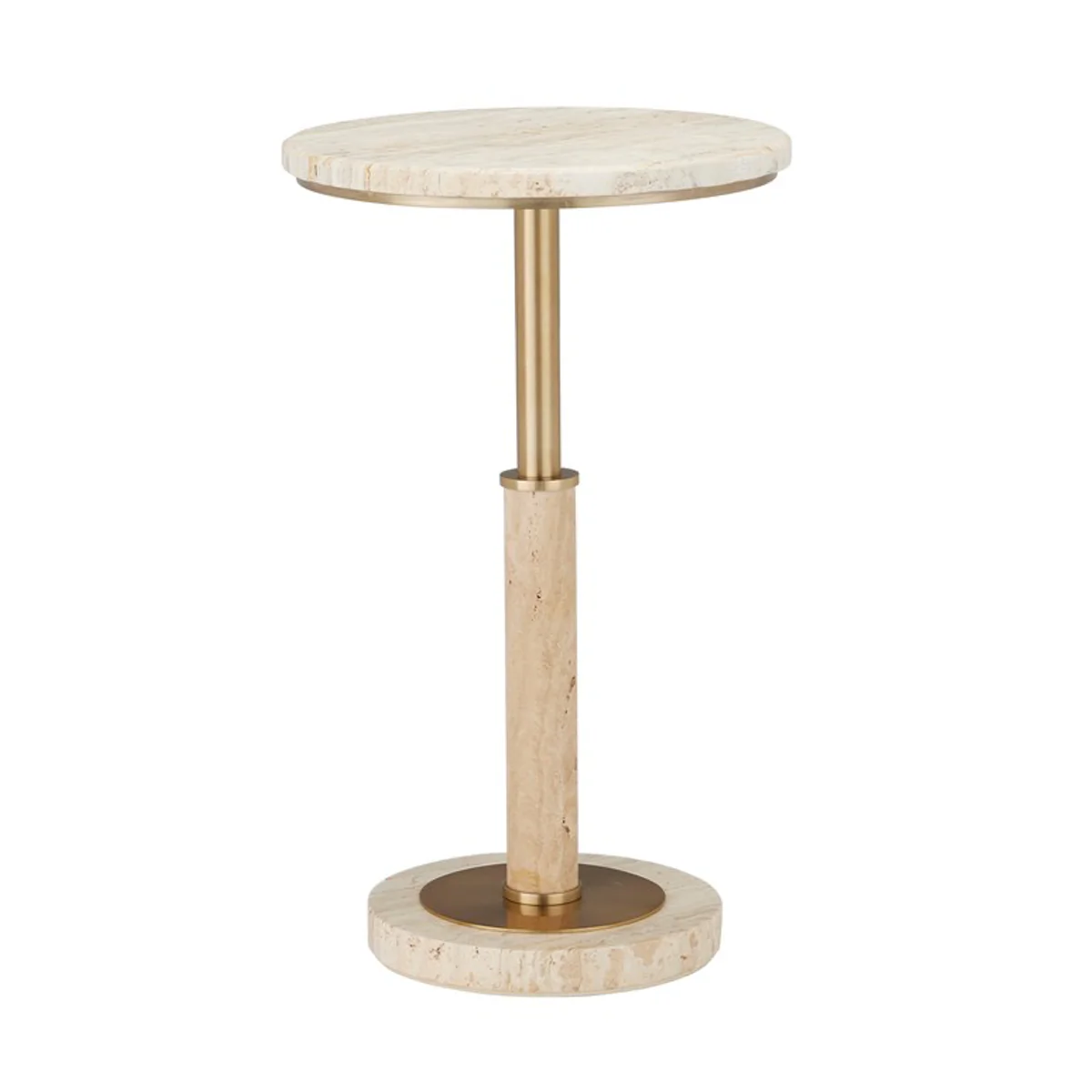 Miles Travertine Accent Table