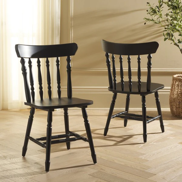 Nellie Chair in Black - Set of 2 - Image 2