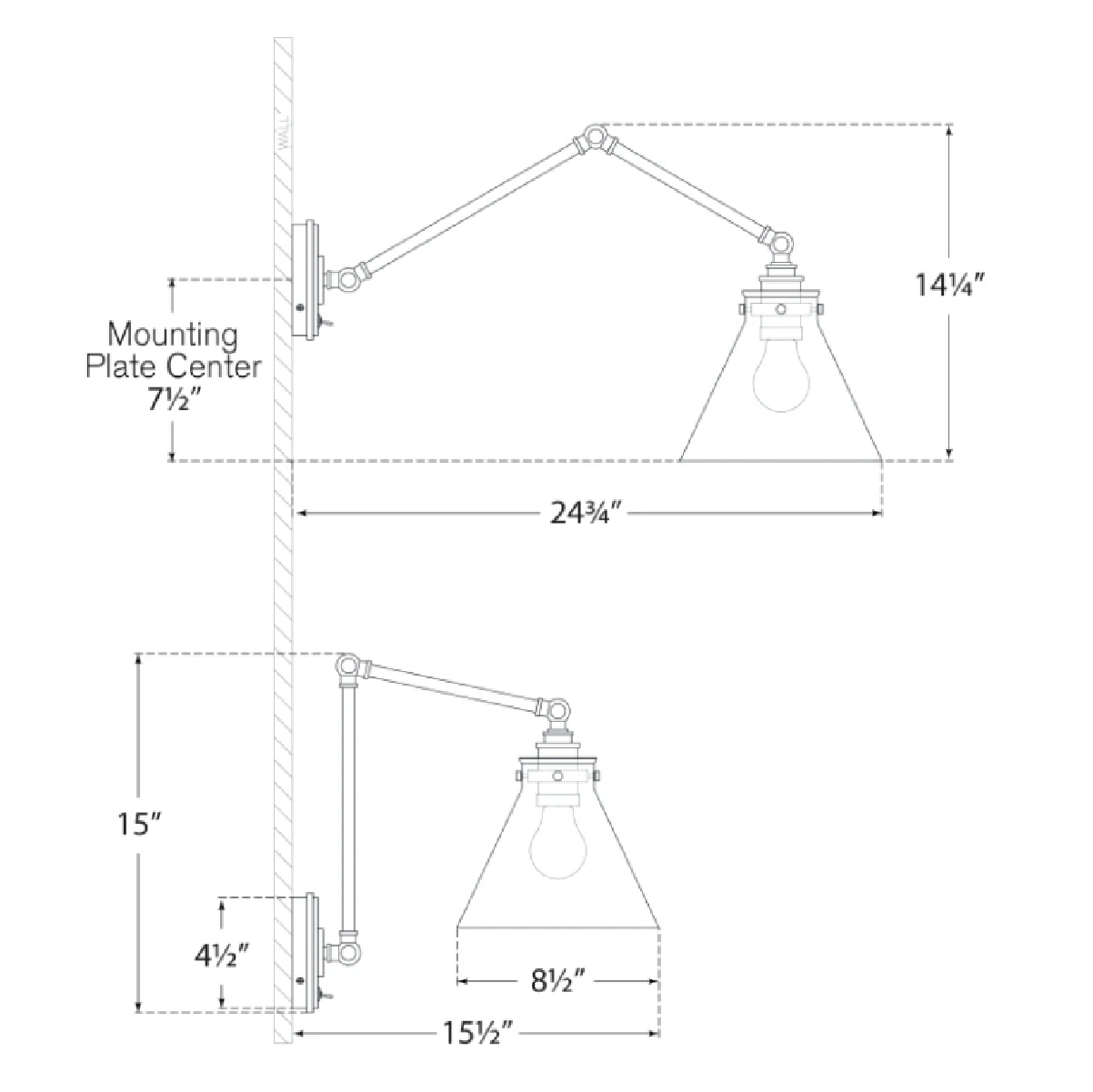 Parkington Double Library Wall Light - Image 13