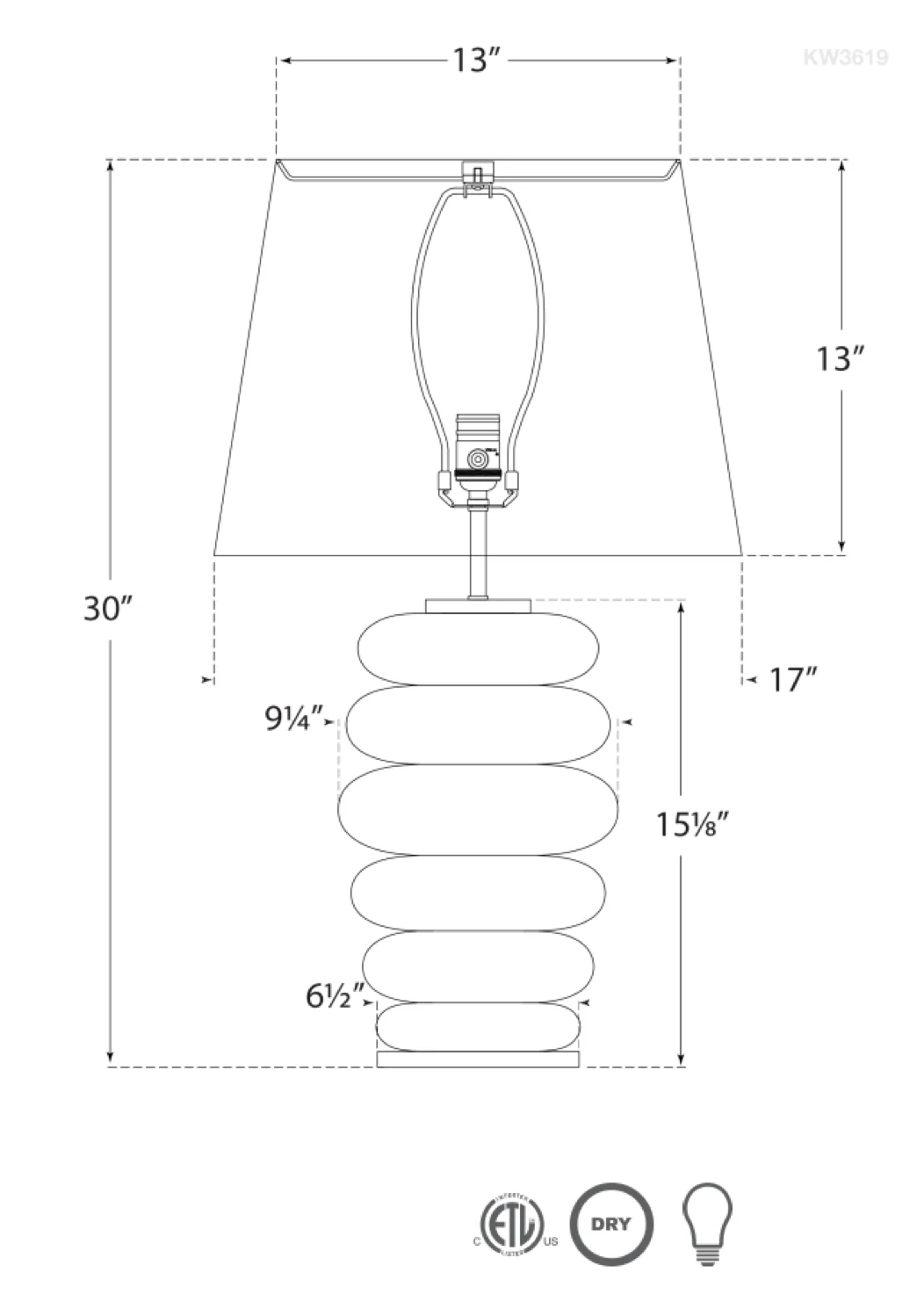Phoebe Stacked Table Lamp - Image 4