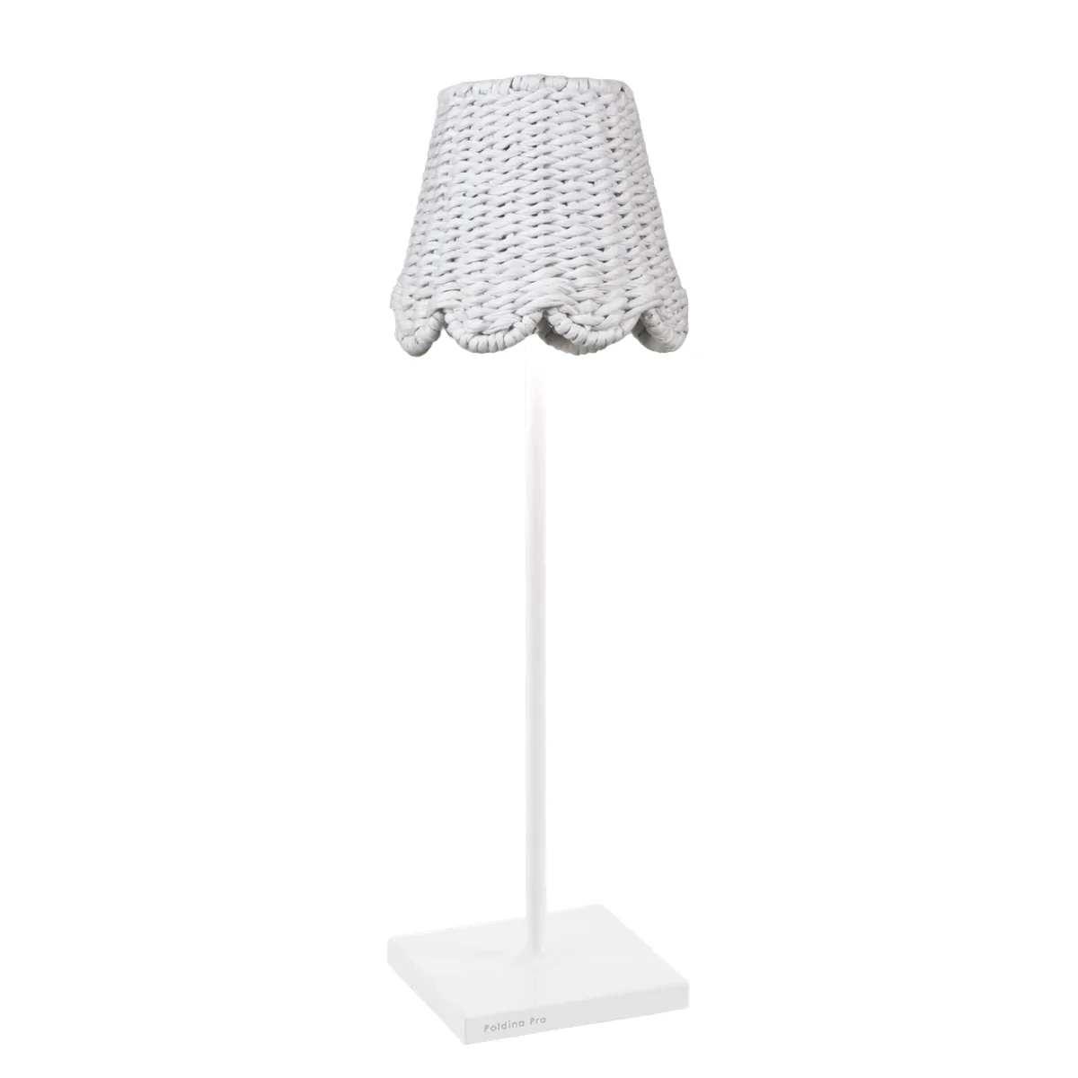 Poldina Scalloped Lampshade - White