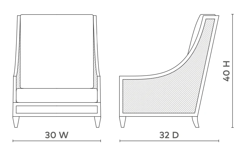 Raleigh Club Chair - Eggshell - Image 5