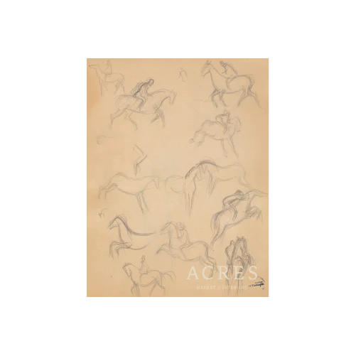 Riding Horses - Unframed Art - Image 3