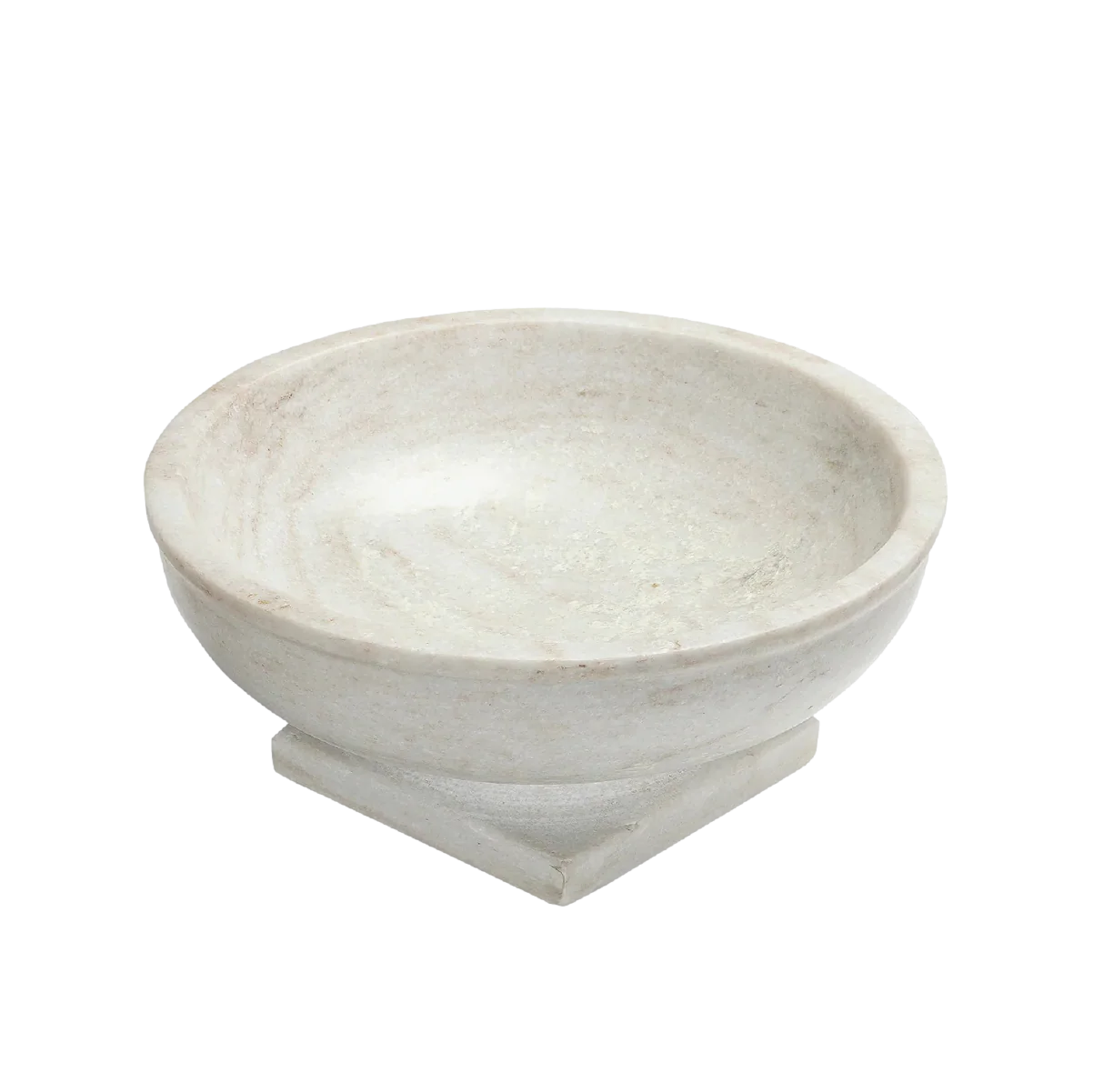 Rory Pedestal Marble Bowl - Image 3