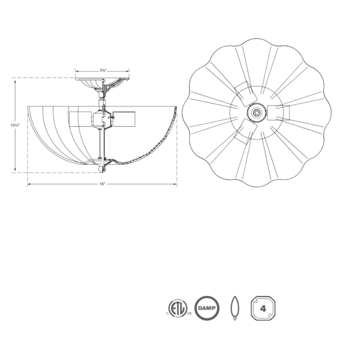 Rosehill Semi-Flush Mount - Image 4