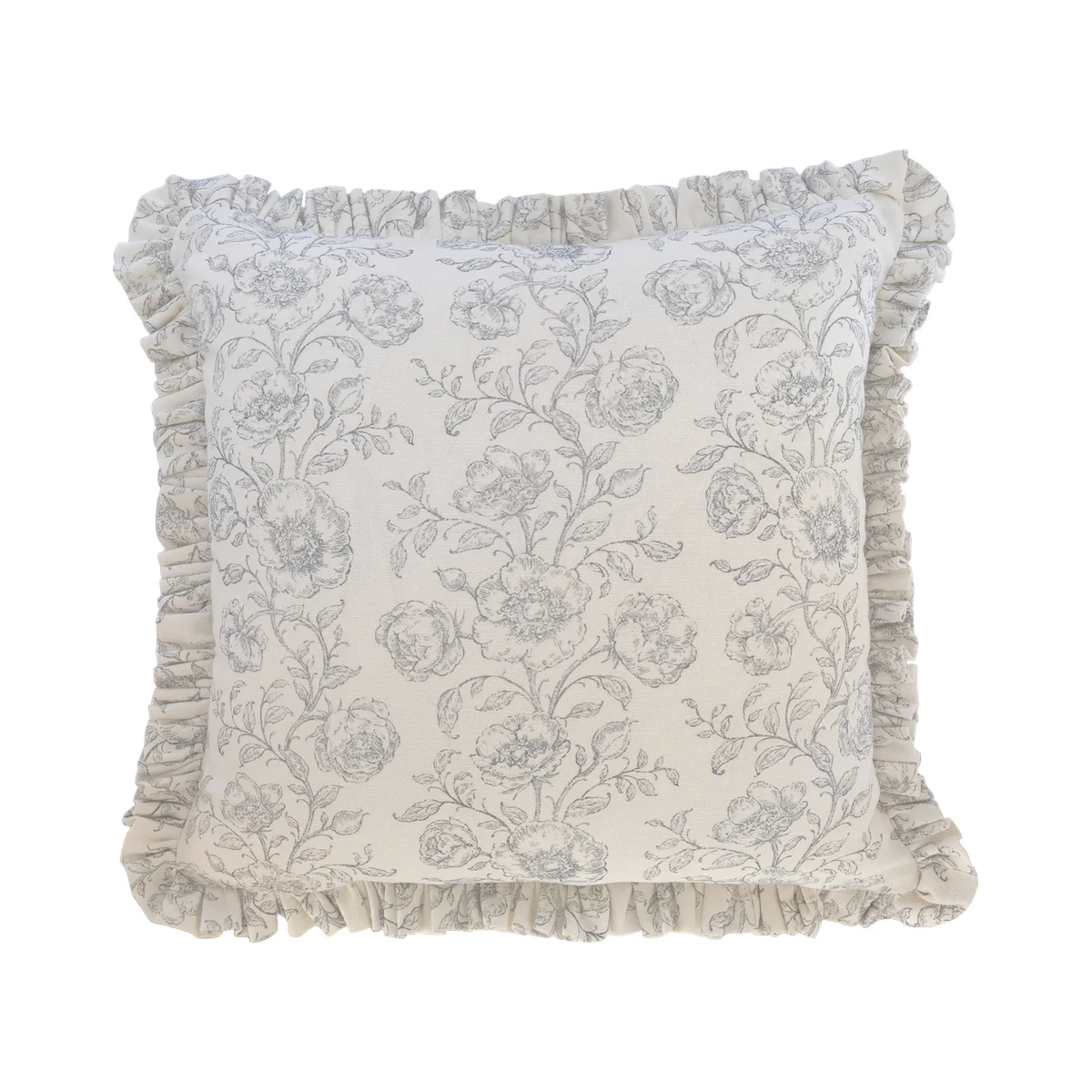 Ruffled Mabel Pillow Cover - Sky Blue - 22" x 22"