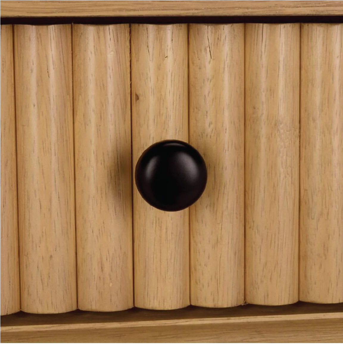 Rylee Reeded Desk - Light Oak - Image 2