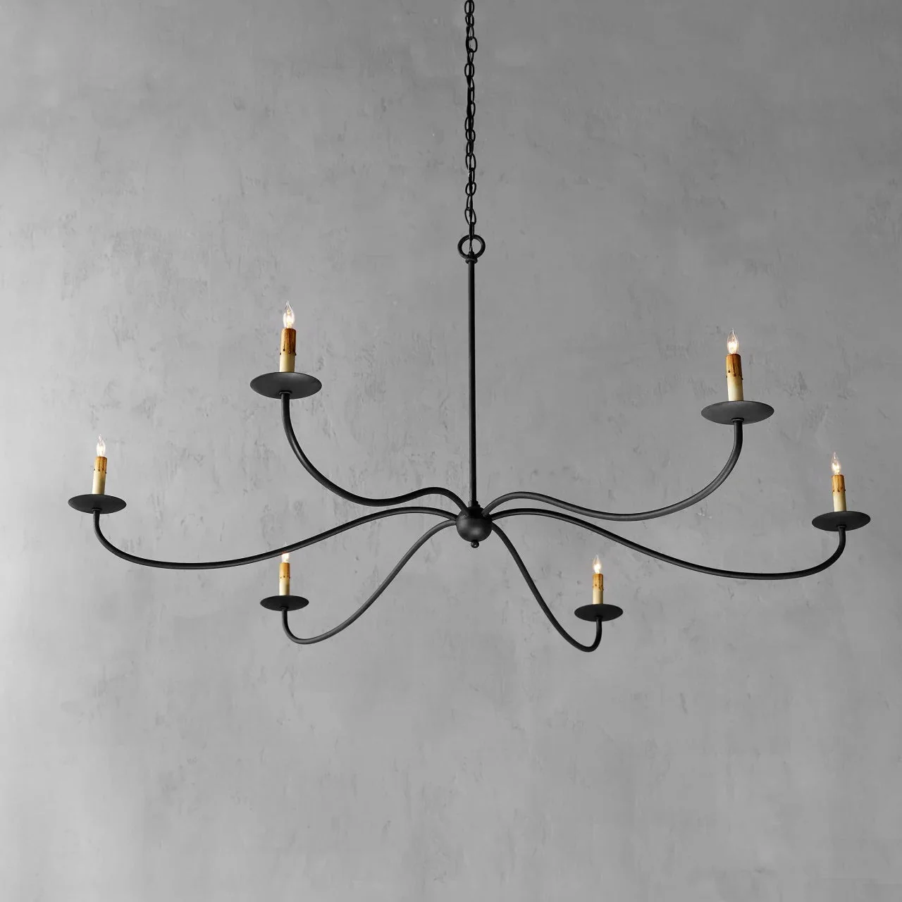 Saxon Large Black Chandelier - Image 3