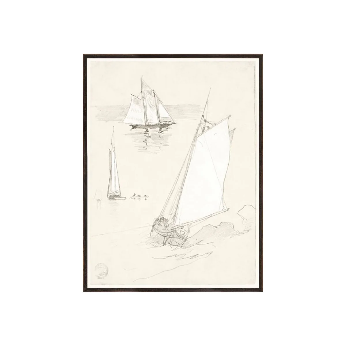 Schooners No. 01 Framed Artwork