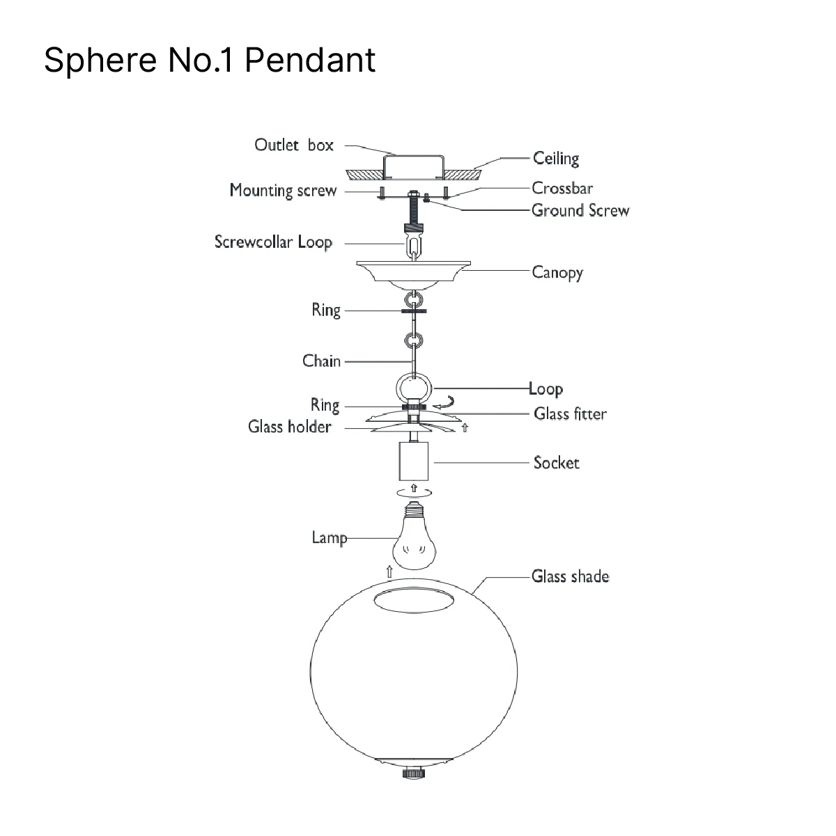 Sphere No.1 Pendant - Image 3