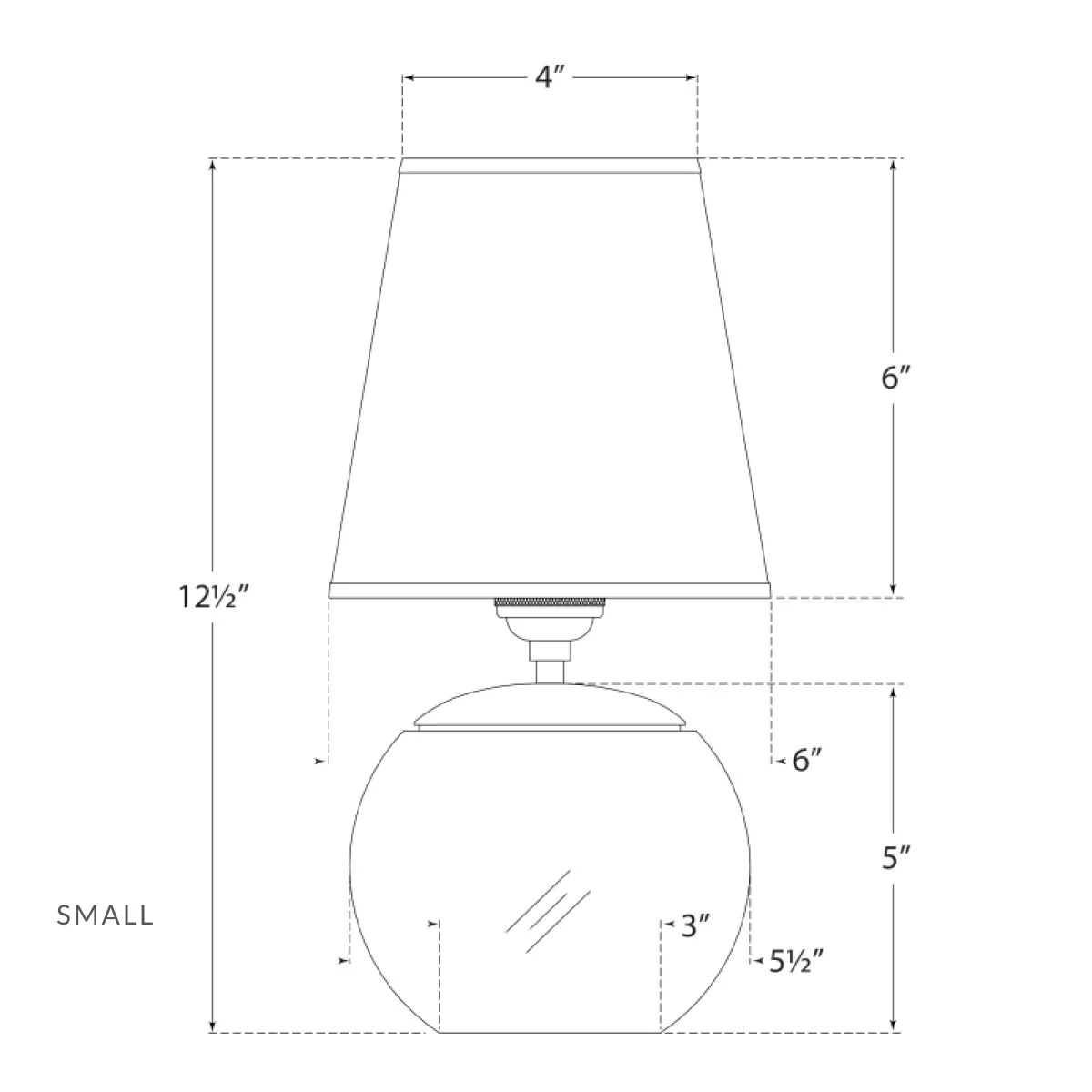 Terri Round Accent Lamp - Crystal - Image 3
