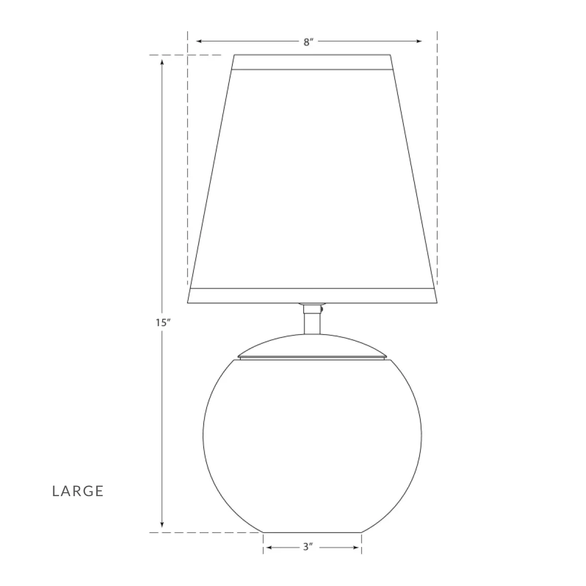 Terri Round Accent Lamp - Crystal - Image 4