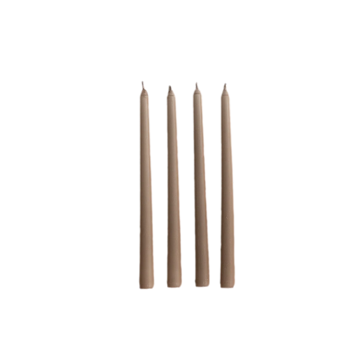 Toasted Chestnut Tapered Candles - Set of 4