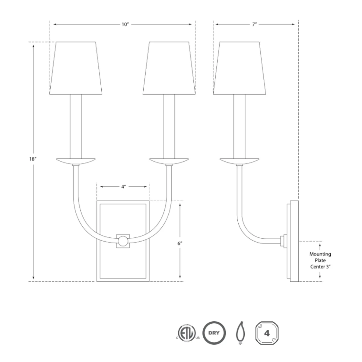 TT Double Sconce - Image 5