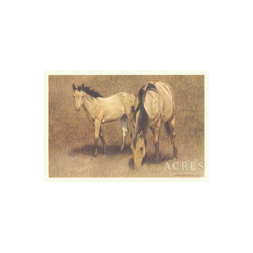 Twin Horses - Unframed Art Print - Image 3