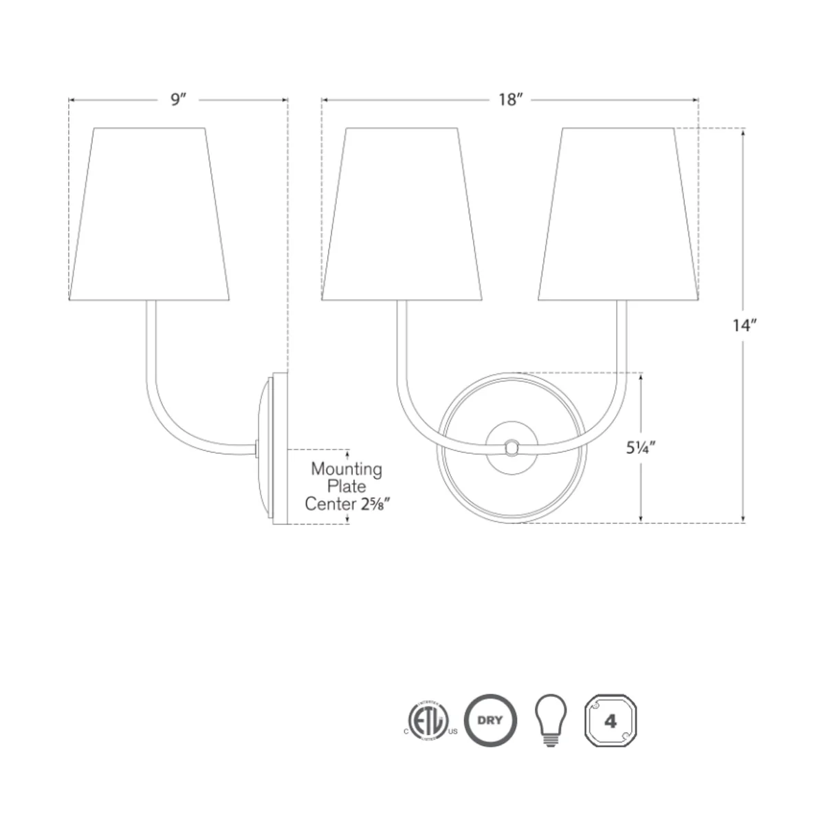 Vendome Double Sconce - Image 4