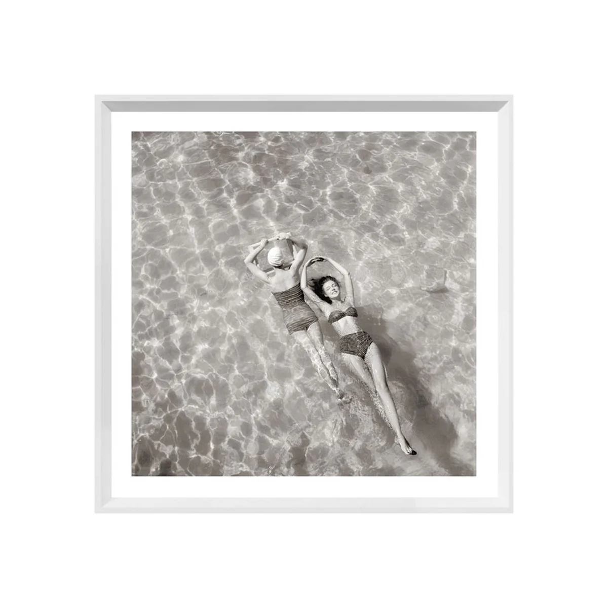 Vintage Summer Floating Framed Artwork