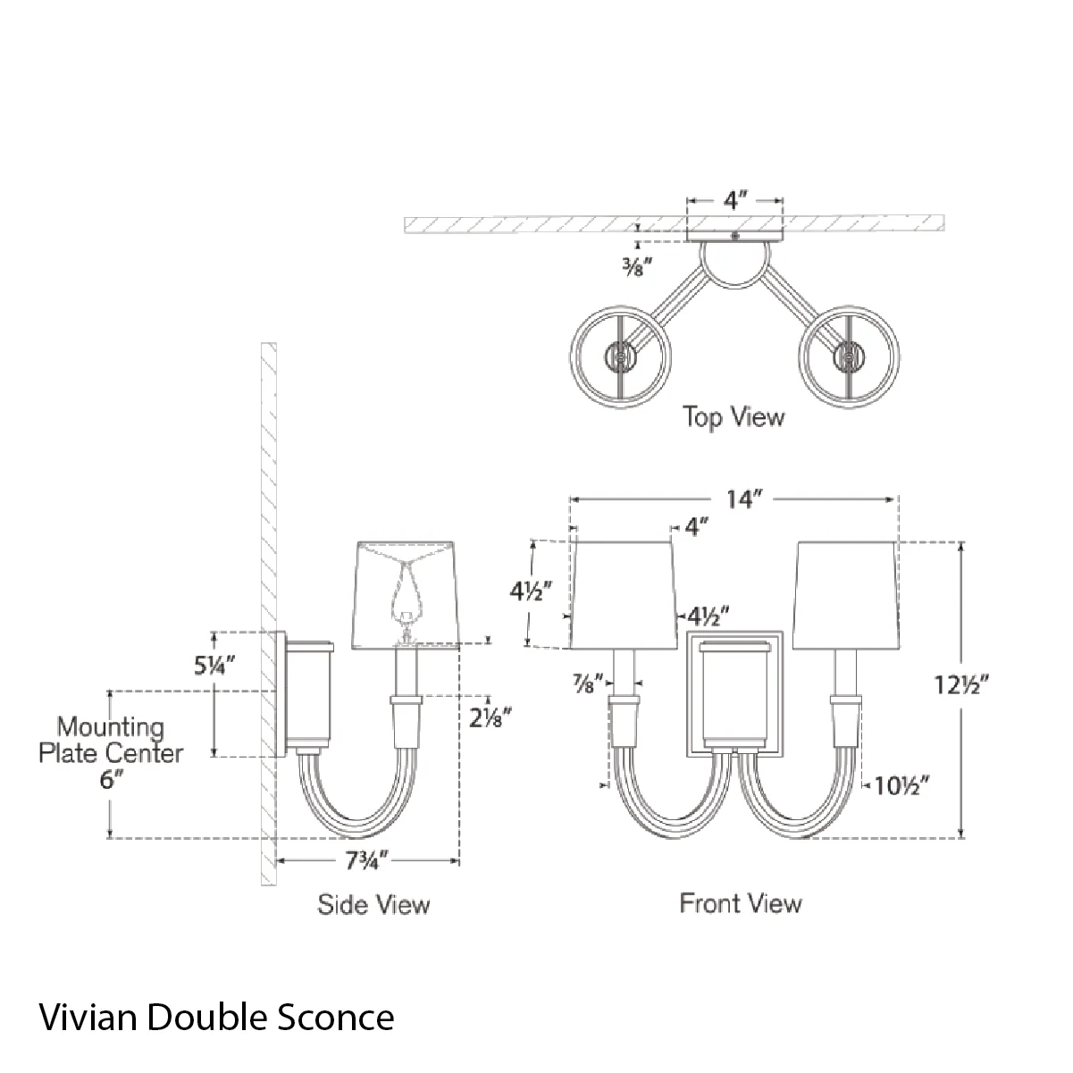 Vivian Double Sconce - Image 3