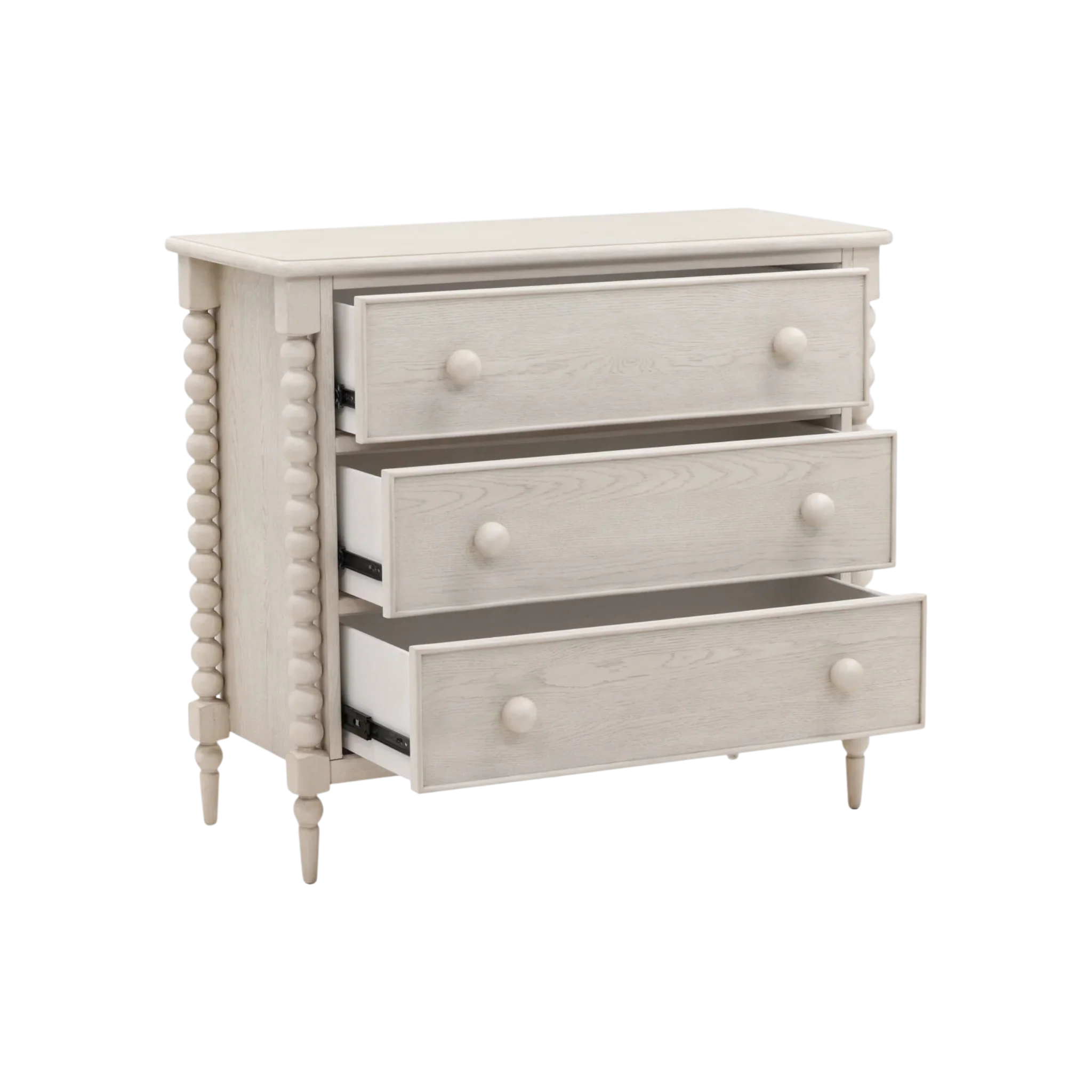 Vivienne Three-Drawer Dresser - Whitewash - Image 4