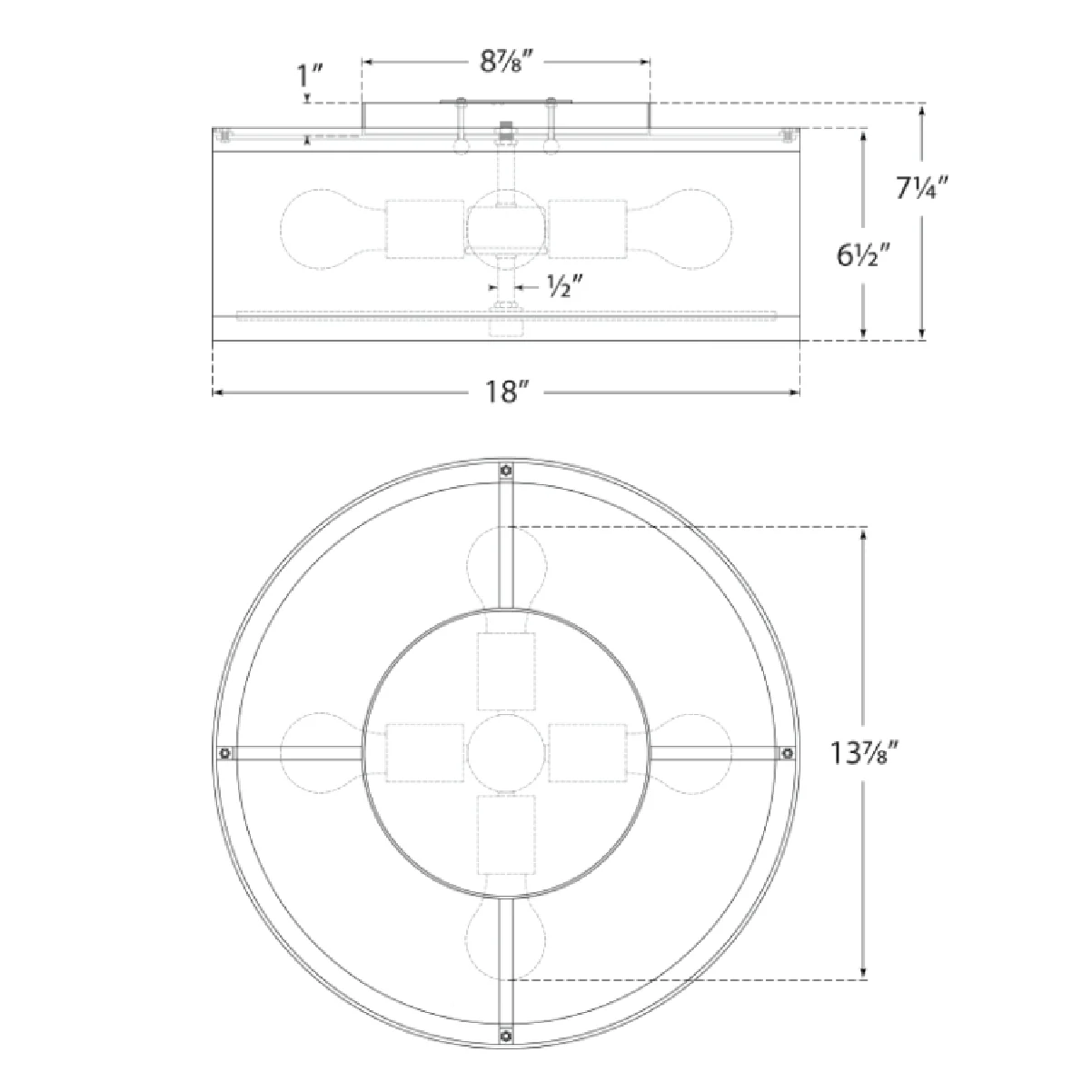 Walker Flush Mount - Image 14