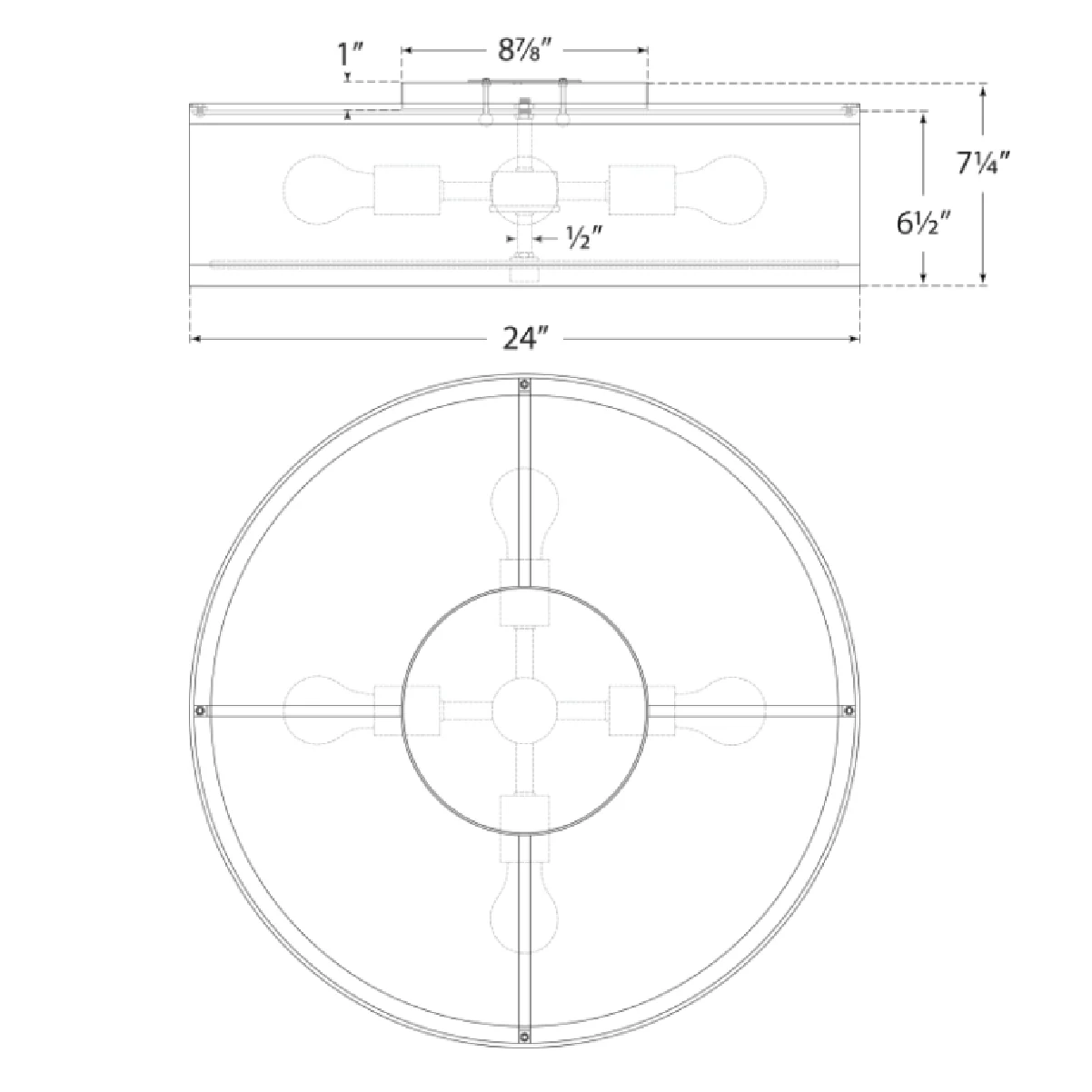 Walker Flush Mount - Image 15