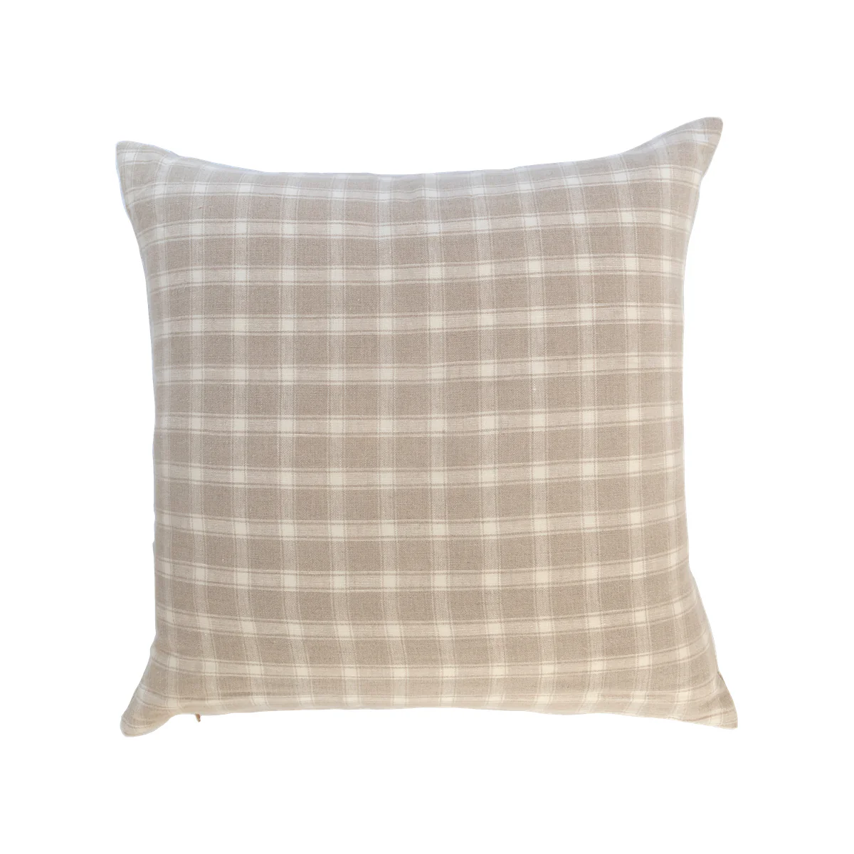 William Check Pillow Cover - Taupe